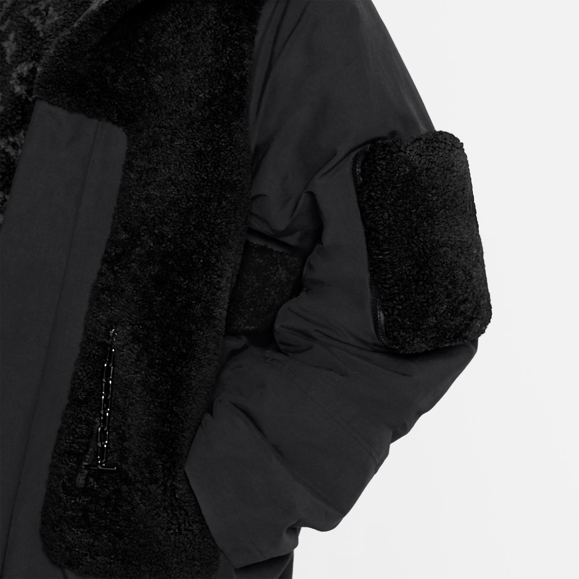 Trompe l’Oeil Shearling Detail Padded Parka - 5