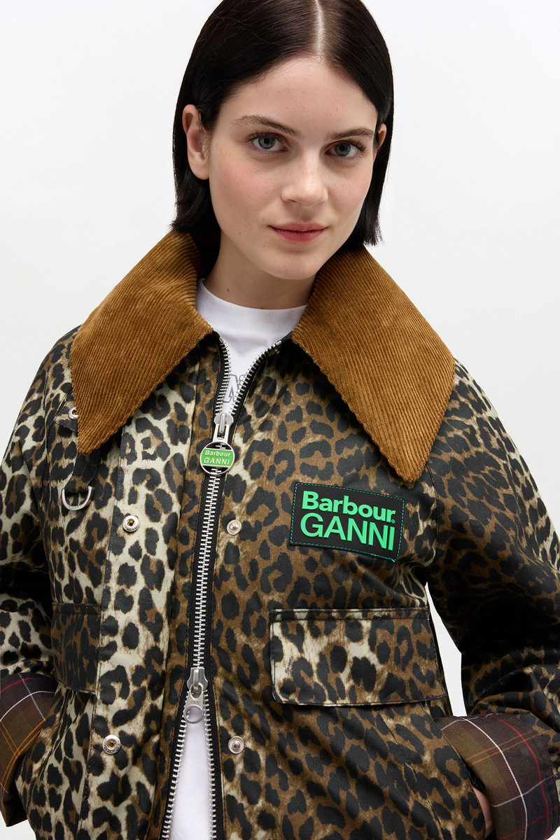 SHORT WAX JACKET IN LEOPARD 6