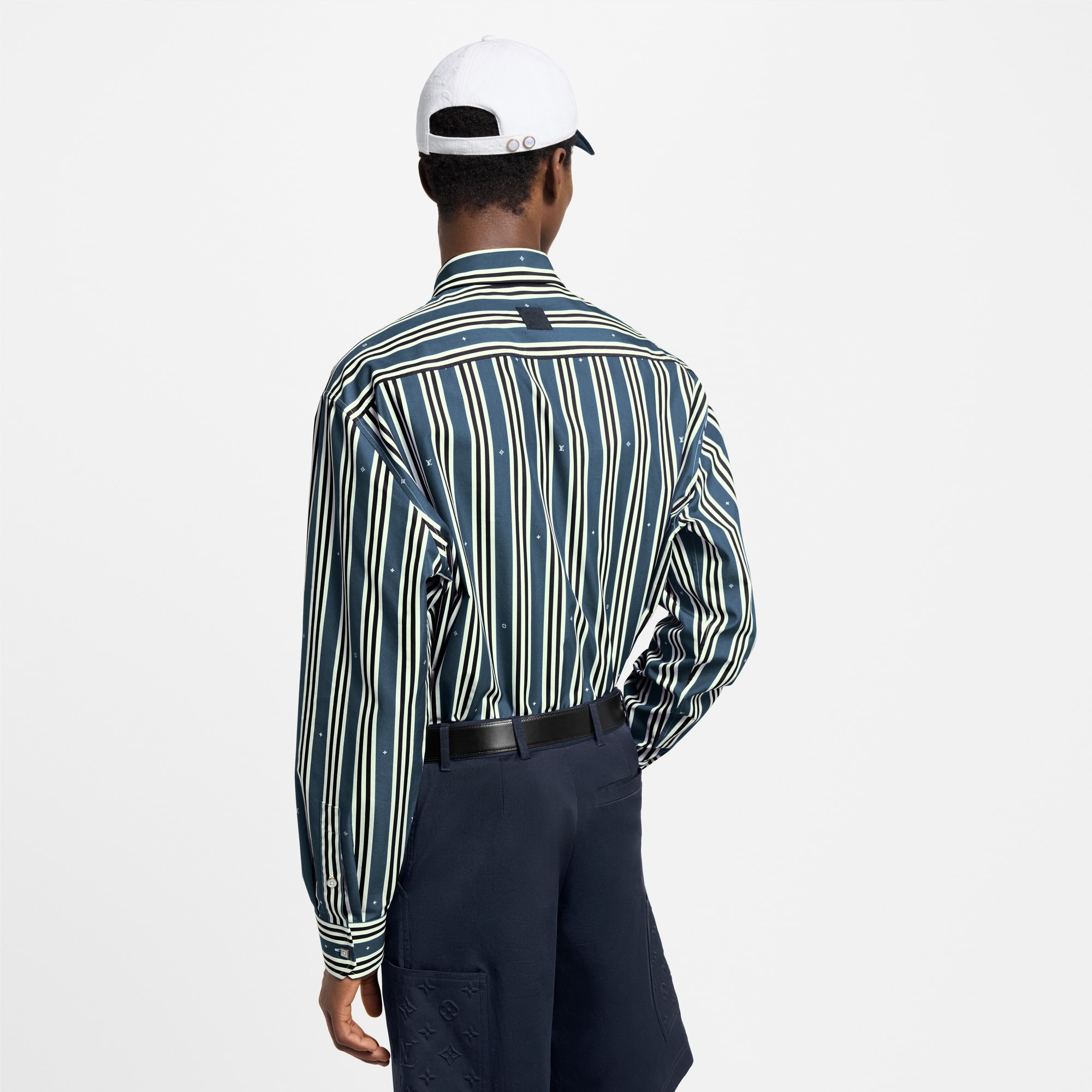 Striped Oversized Shirt - 5