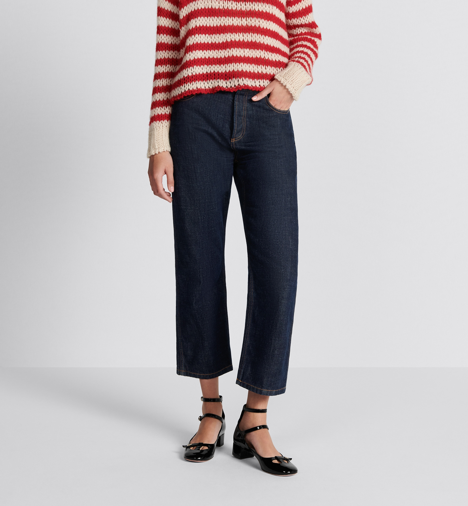 Dior 8 Straight Cropped Jeans, D03 - 2