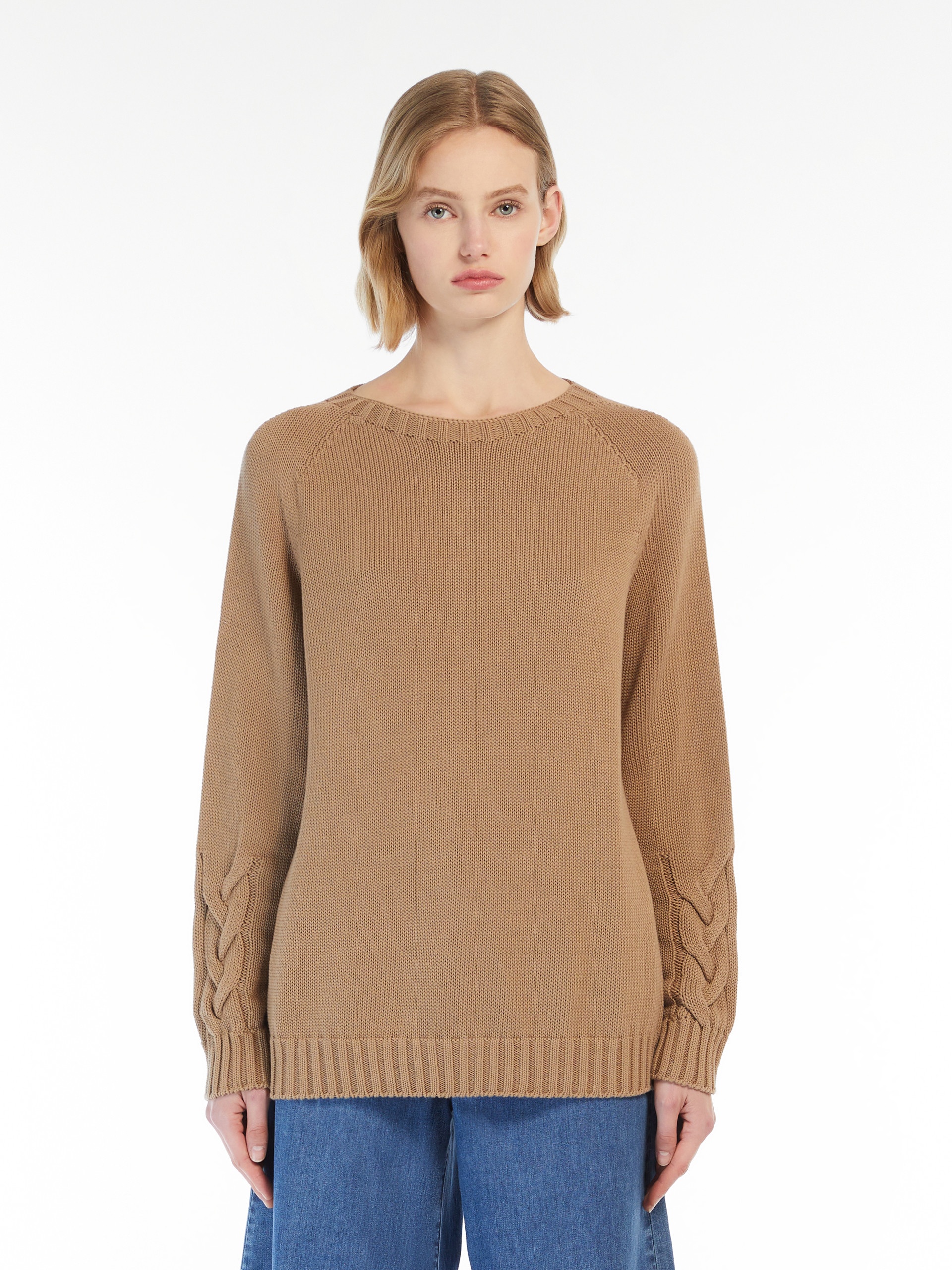HARALD Cable-knit sweater in cotton yarn - 3