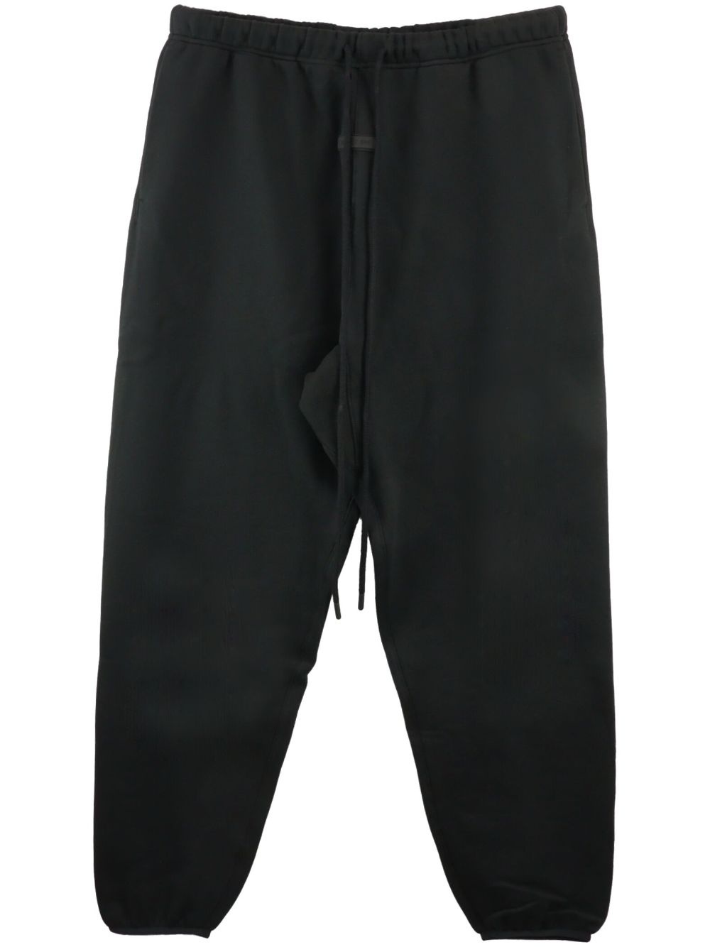 drawstring cotton-blend track pants - 1