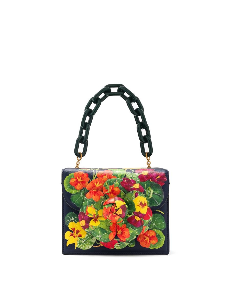 NASTURTIUM PRINTED MINI TRO BAG - 3