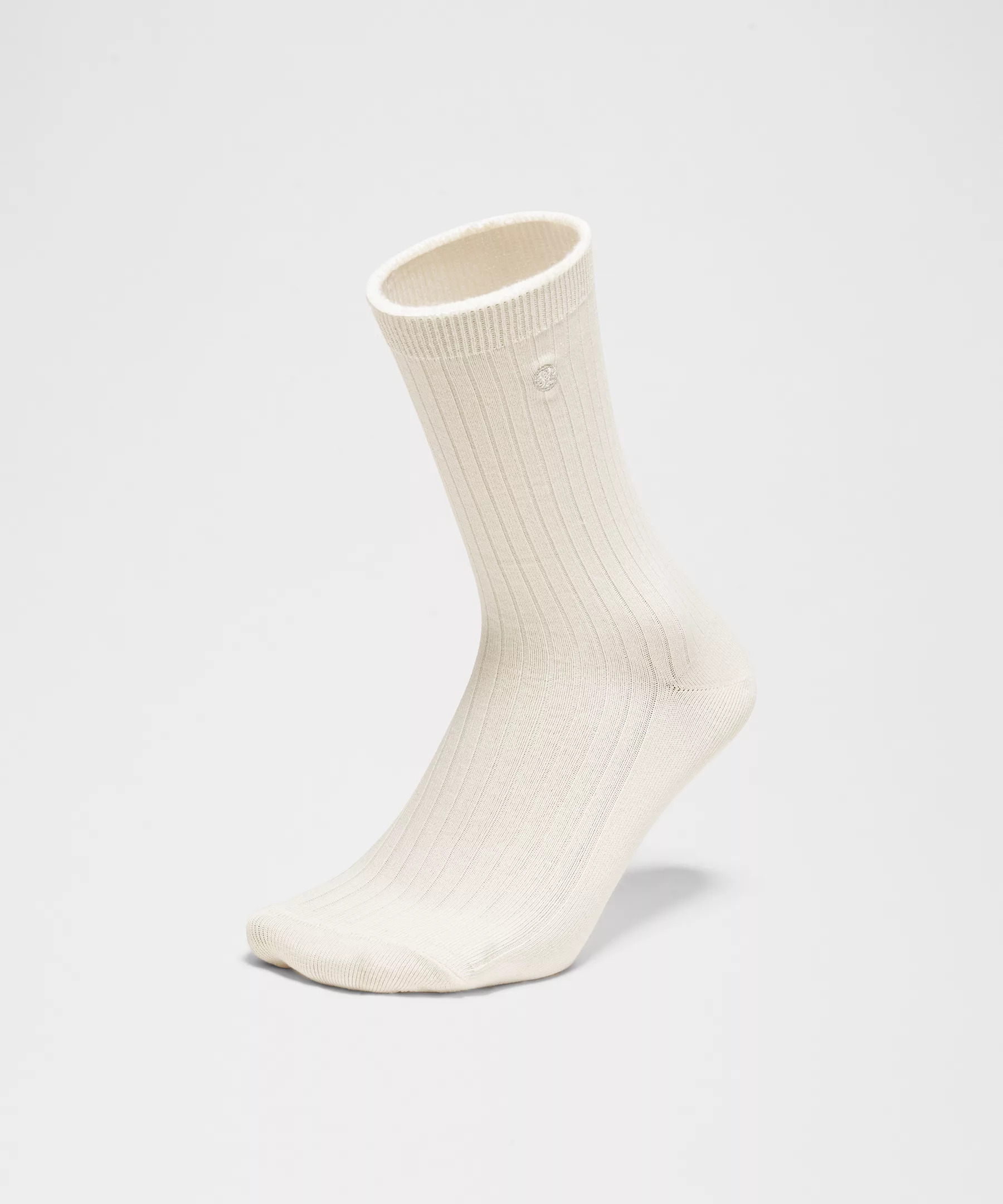 Unisex Ribbed Cotton-Blend Crew Socks - 3