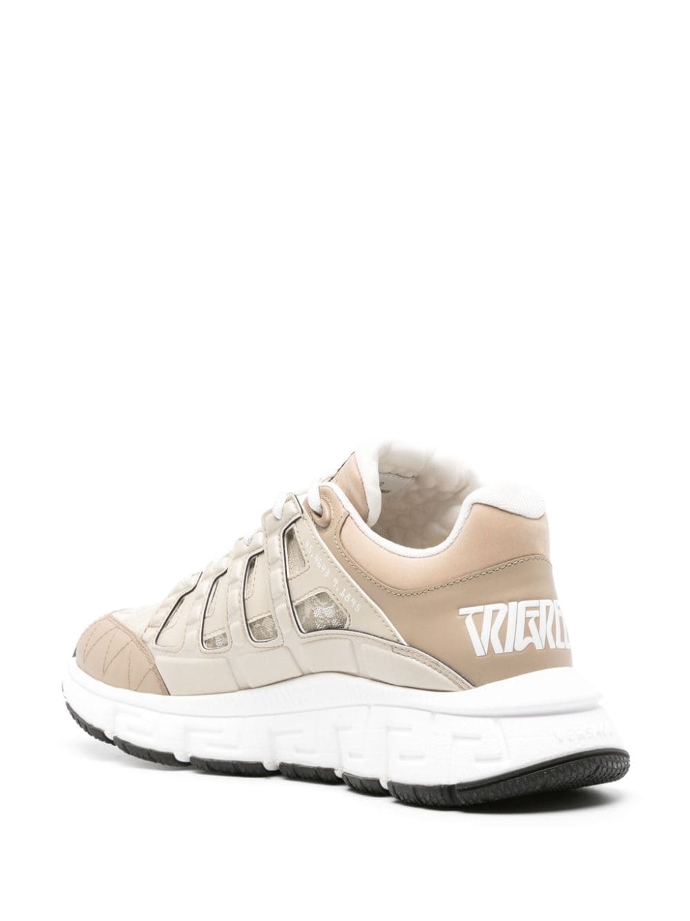 Trigreca Barocco-jacquard caged sneakers - 3