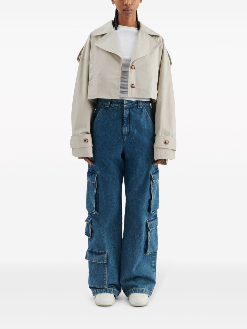 Gaia cropped trench coat - 2