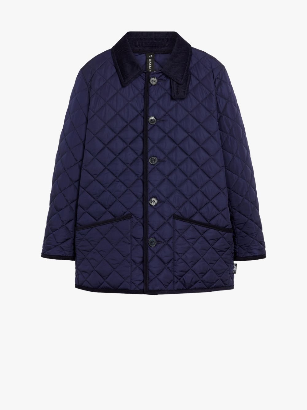 KINGDOM BLUE NYLON QUILTED JACKET | GQC-109 - 1