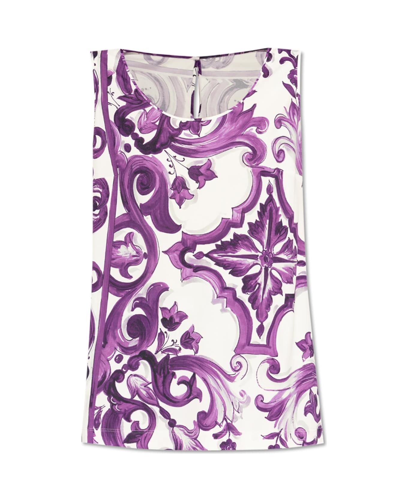 Dolce & Gabbana Top With 'majolica' Print - 1