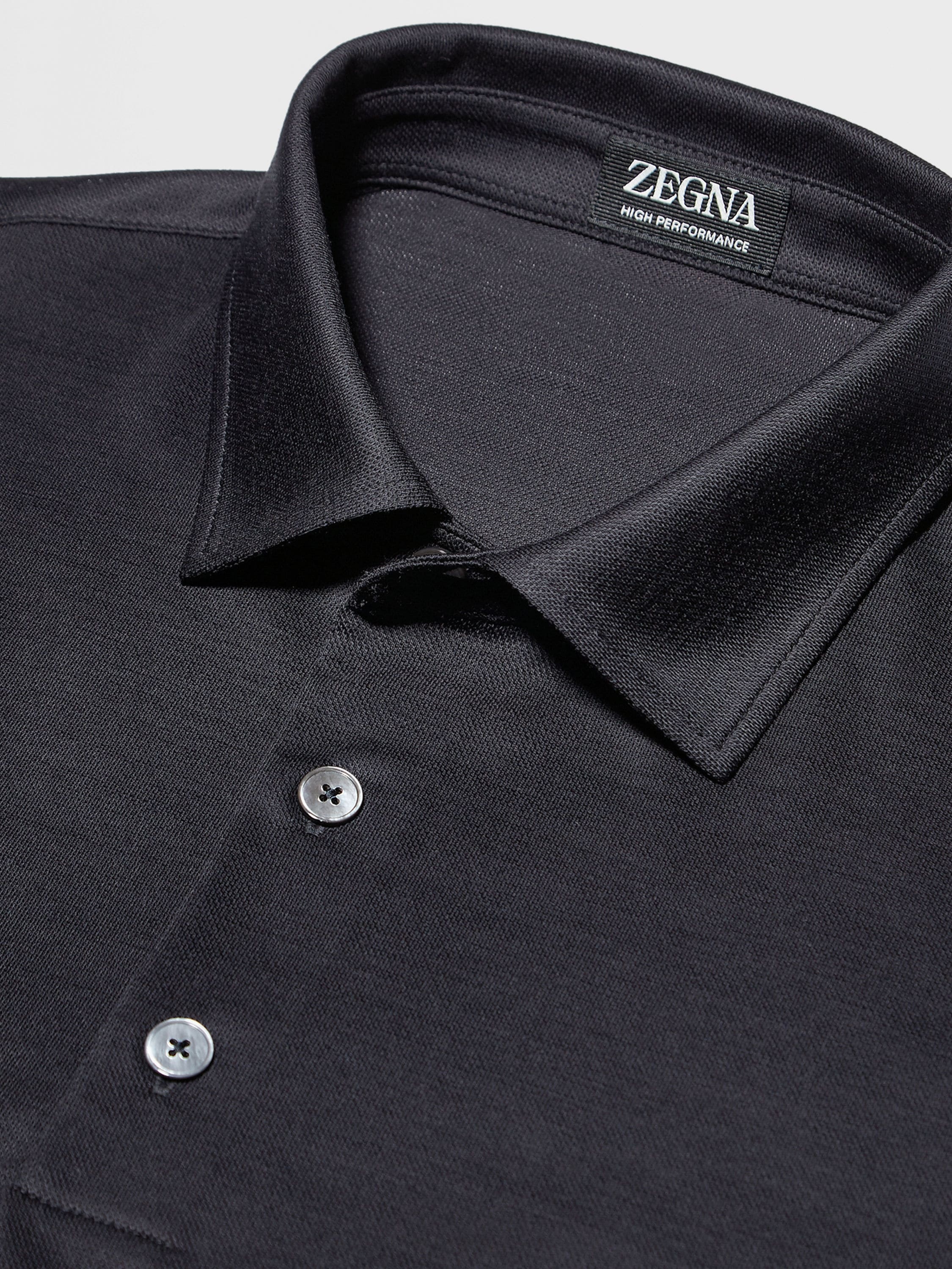 NAVY BLUE HIGH PERFORMANCE™ LONG-SLEEVE POLO - 4