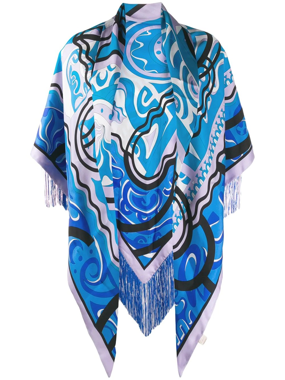 abstract print shawl - 1