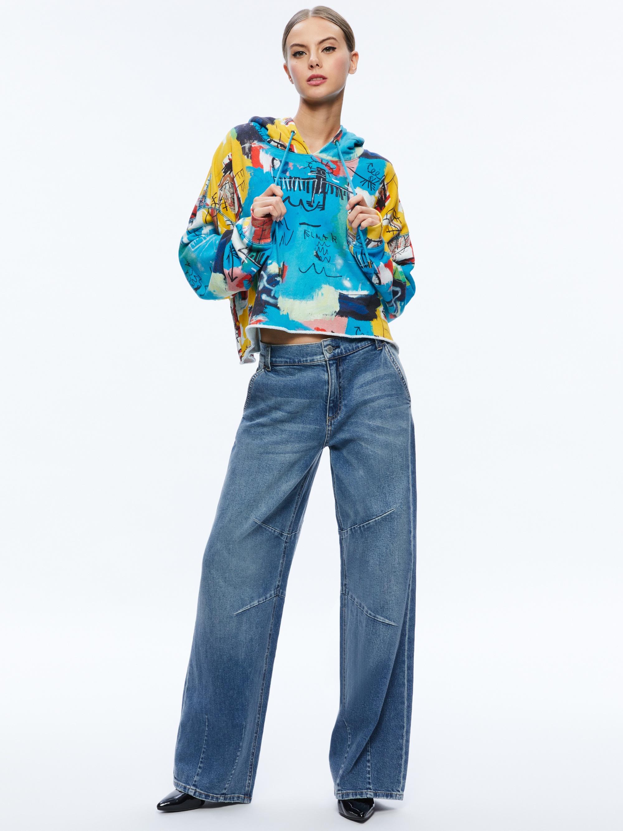 A+O X BASQUIAT SUNNY CROPPED HOODIE - 6