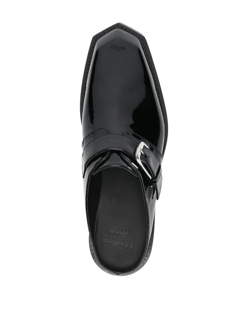 chiesel-toe slip-on mules 4