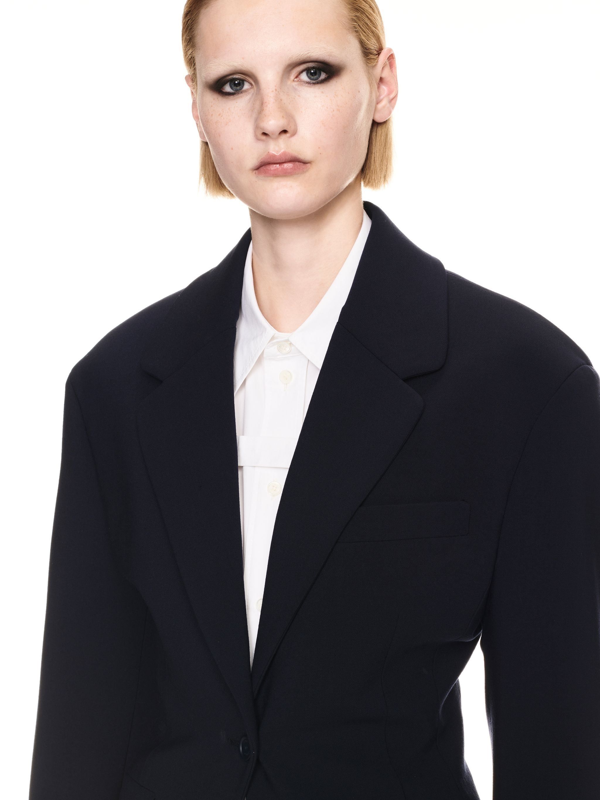 Stretch Wo Round Jacket Cobalt Blue Cob - 5