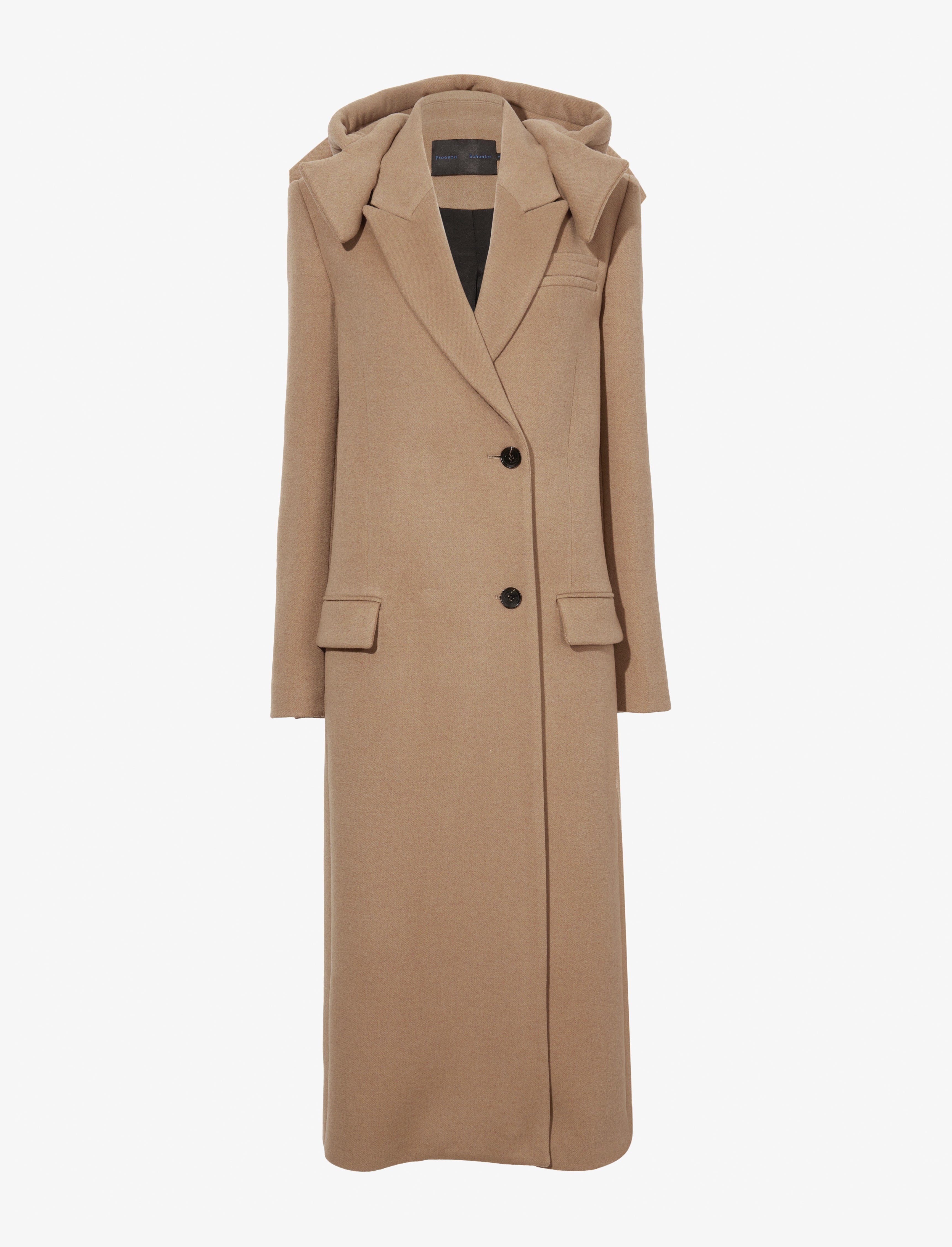 Reed Coat in Brushed Melange Wool - 2