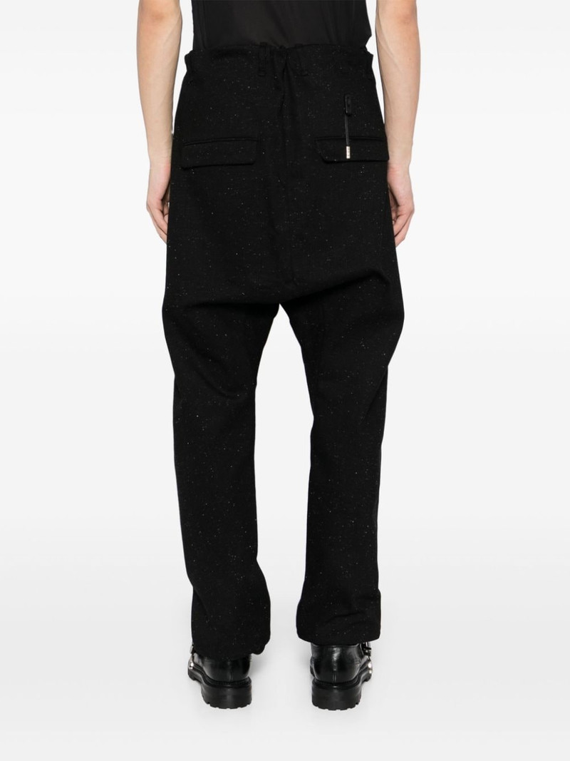 dyed drop-crotch trousers 4