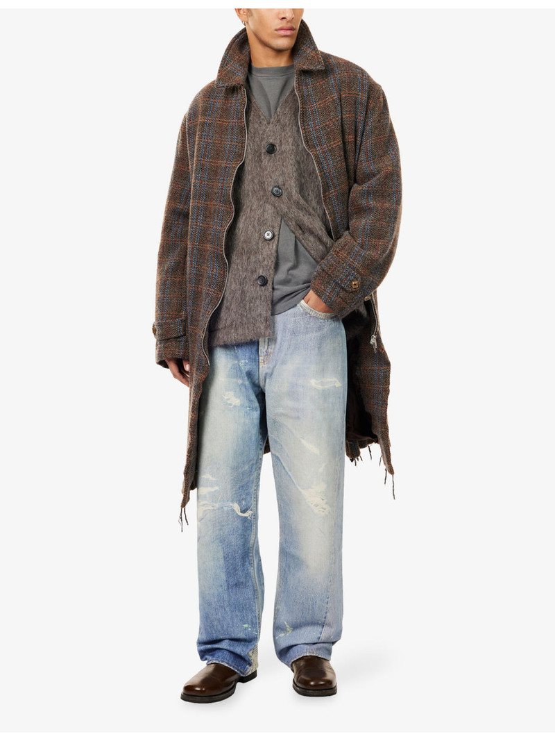 Our Legacy V-Neck Patch-Pocket Wool-Alpaca Blend Cardigan outlook