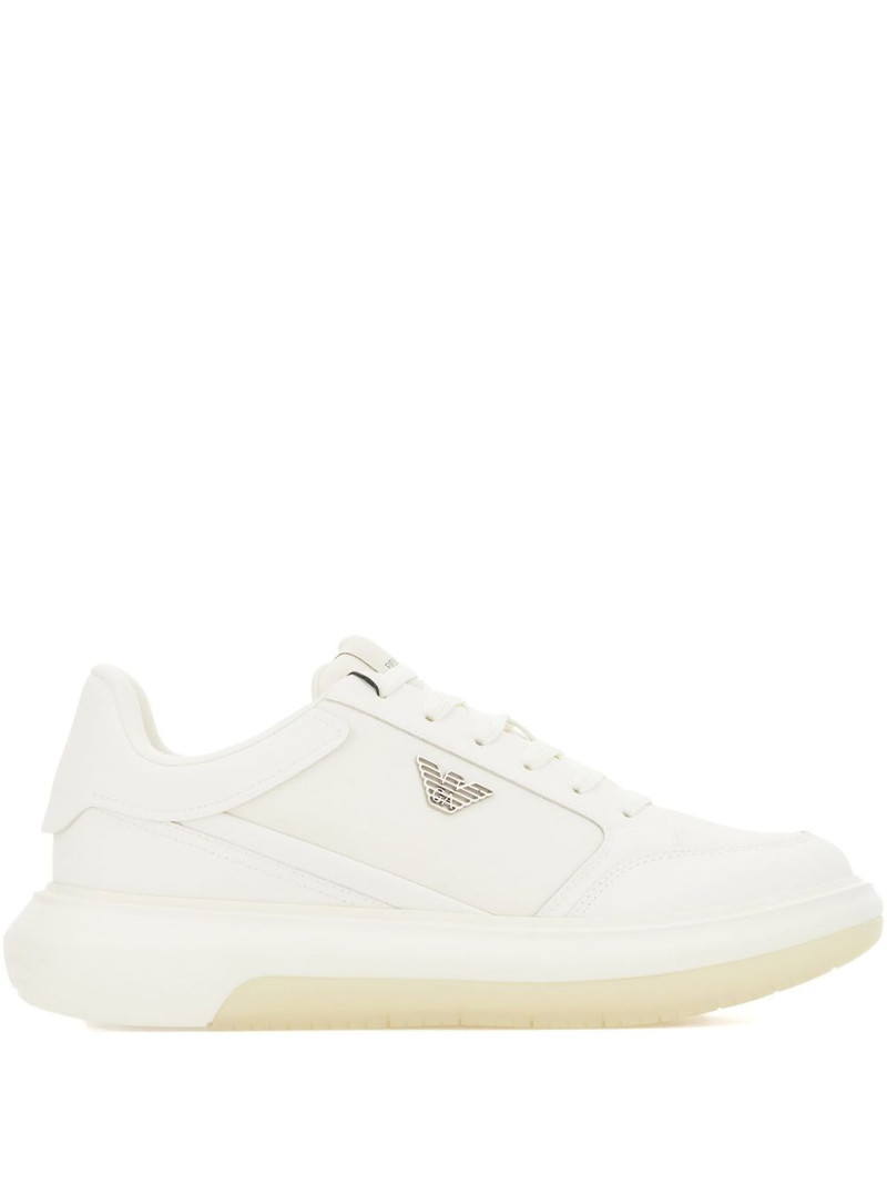 logo-plaque platform sneakers 1