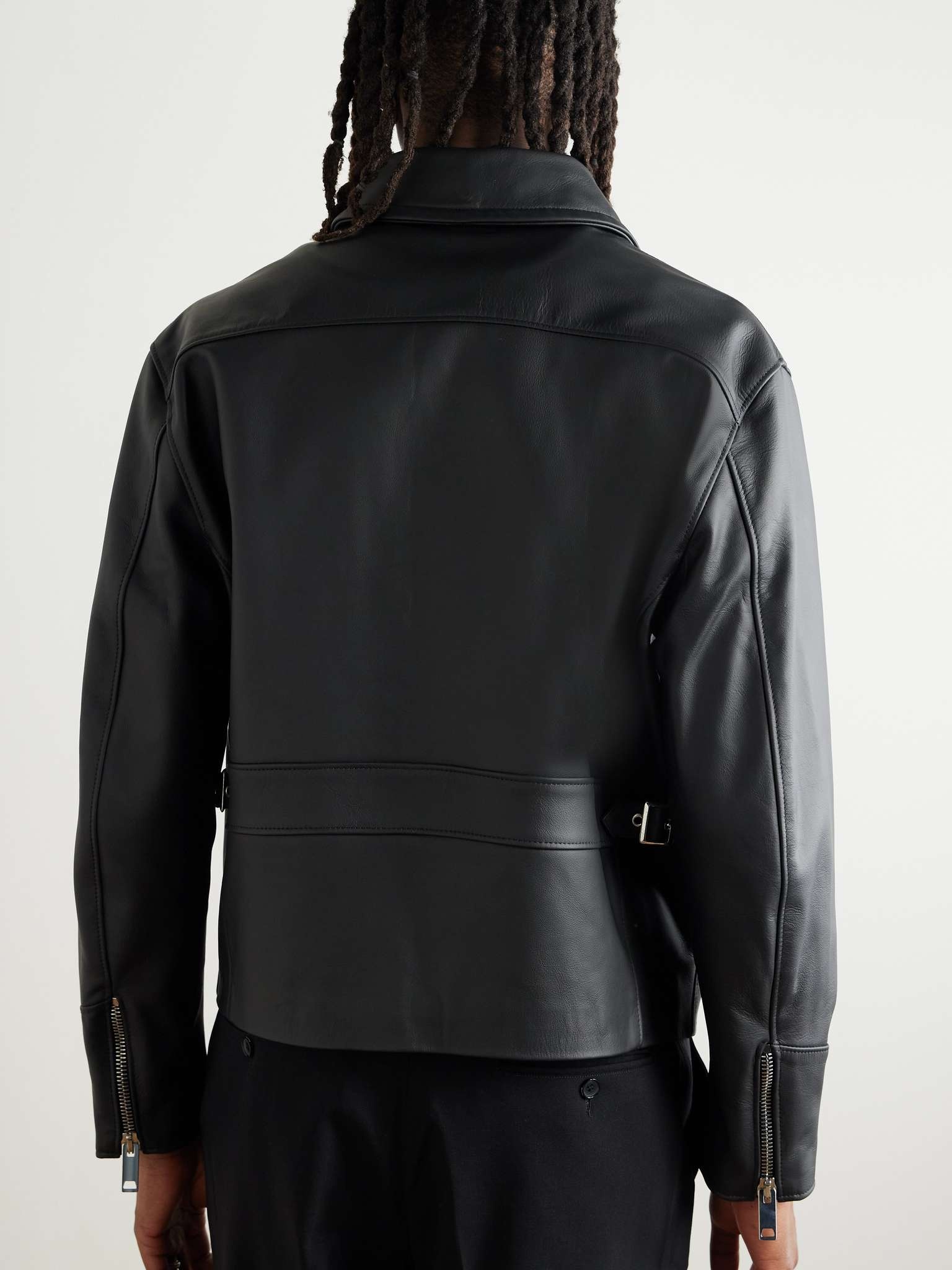 Leather Biker Jacket - 3