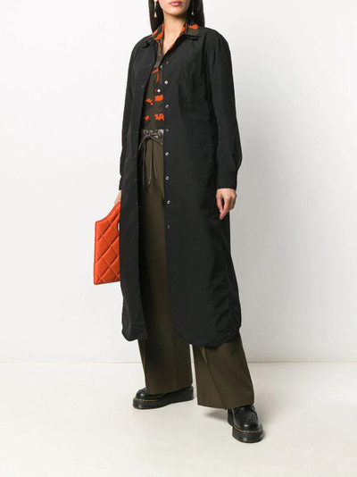 Aspesi long sleeve straight-fit coat outlook