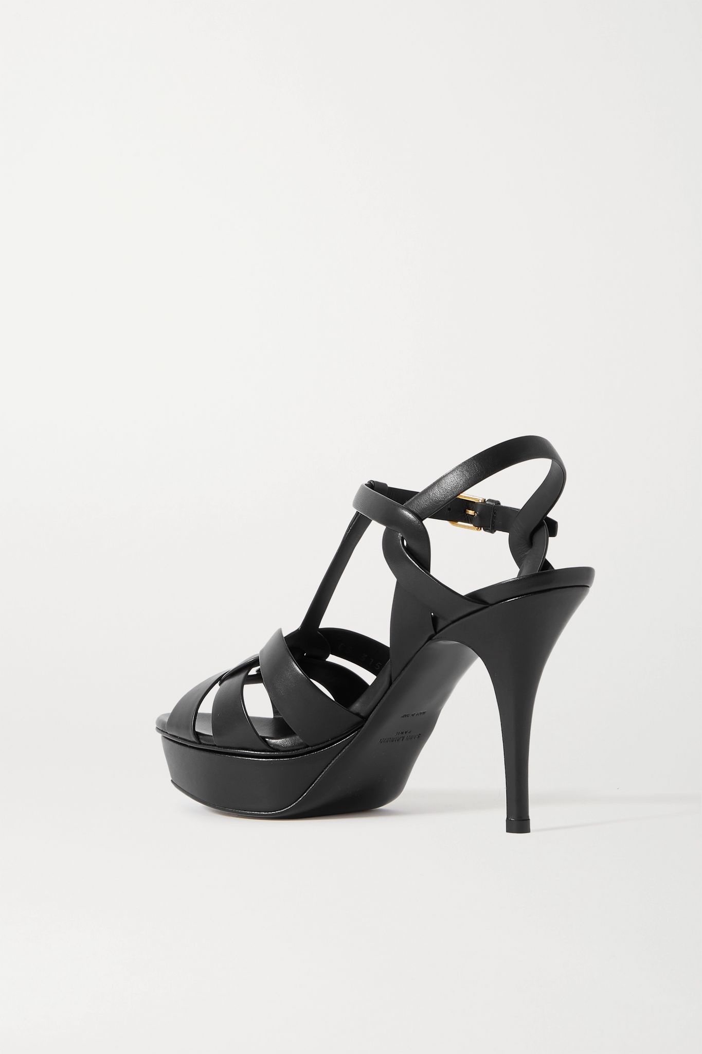 Tribute woven leather platform sandals - 3