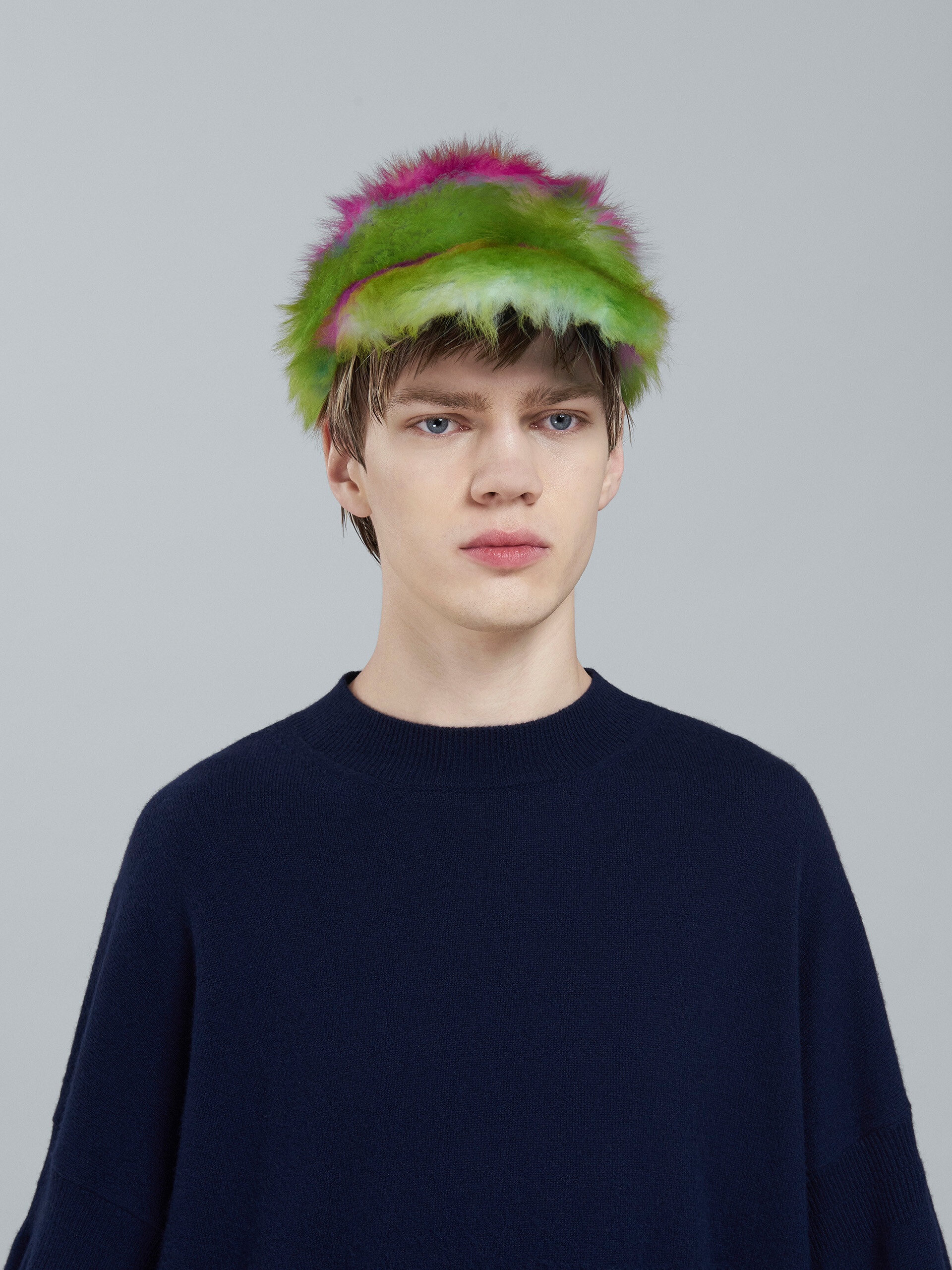 SHEARLING BASEBALL HAT - 2