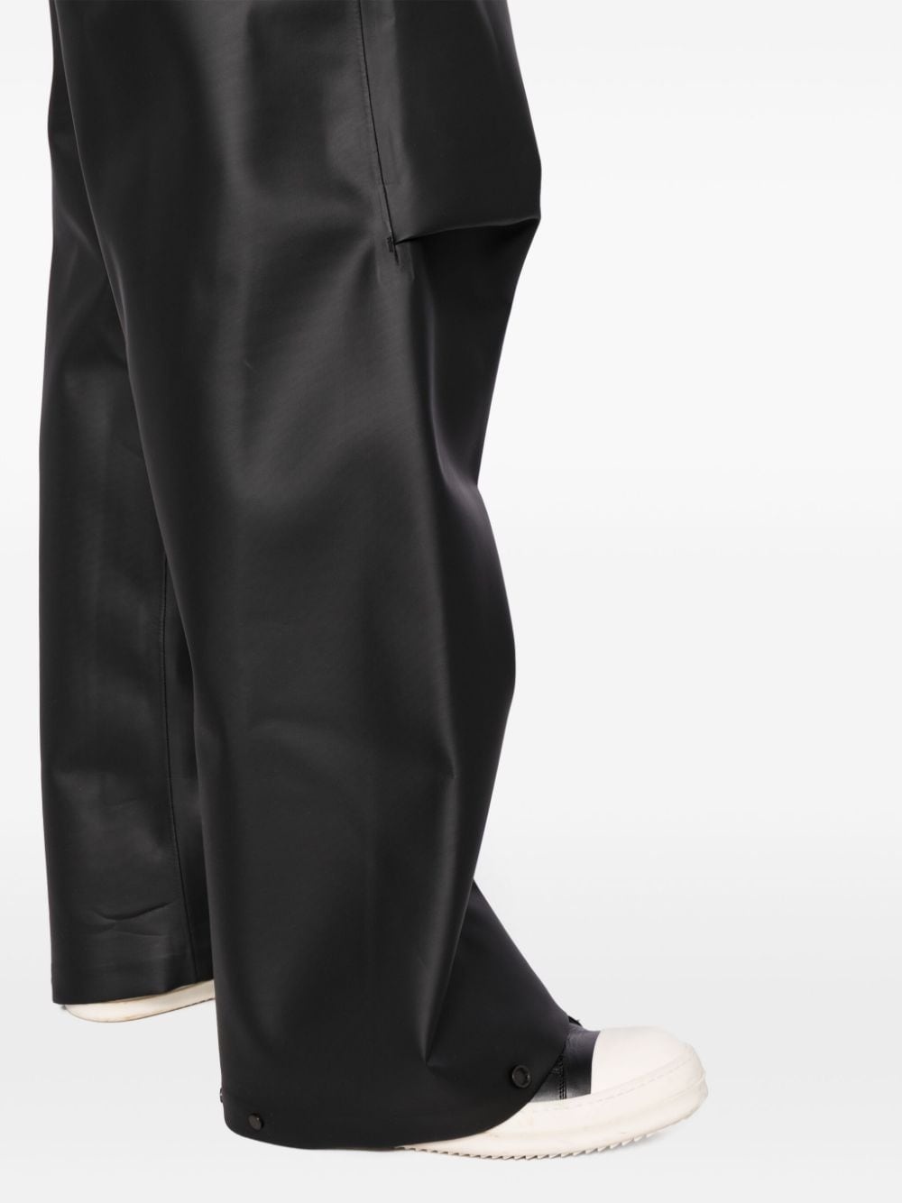 pleated wide-leg trousers - 5