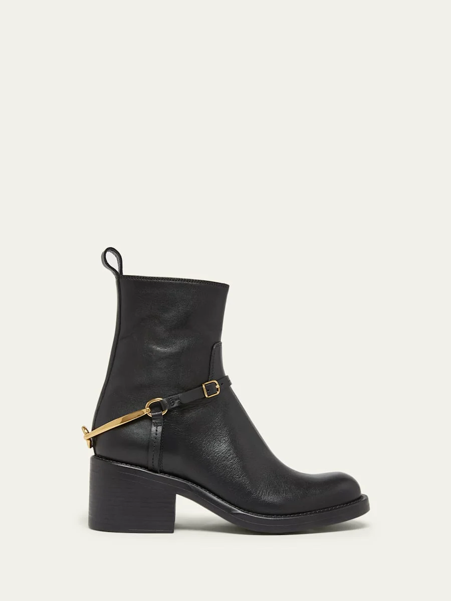 Dakota Leather Ankle Booties - 1