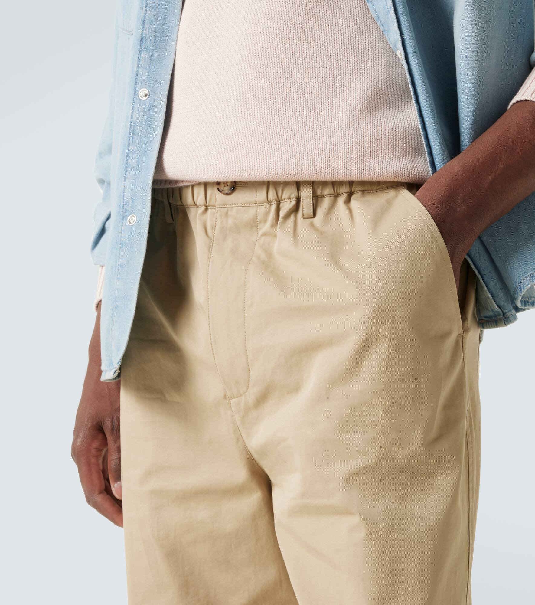 Cotton straight pants - 5