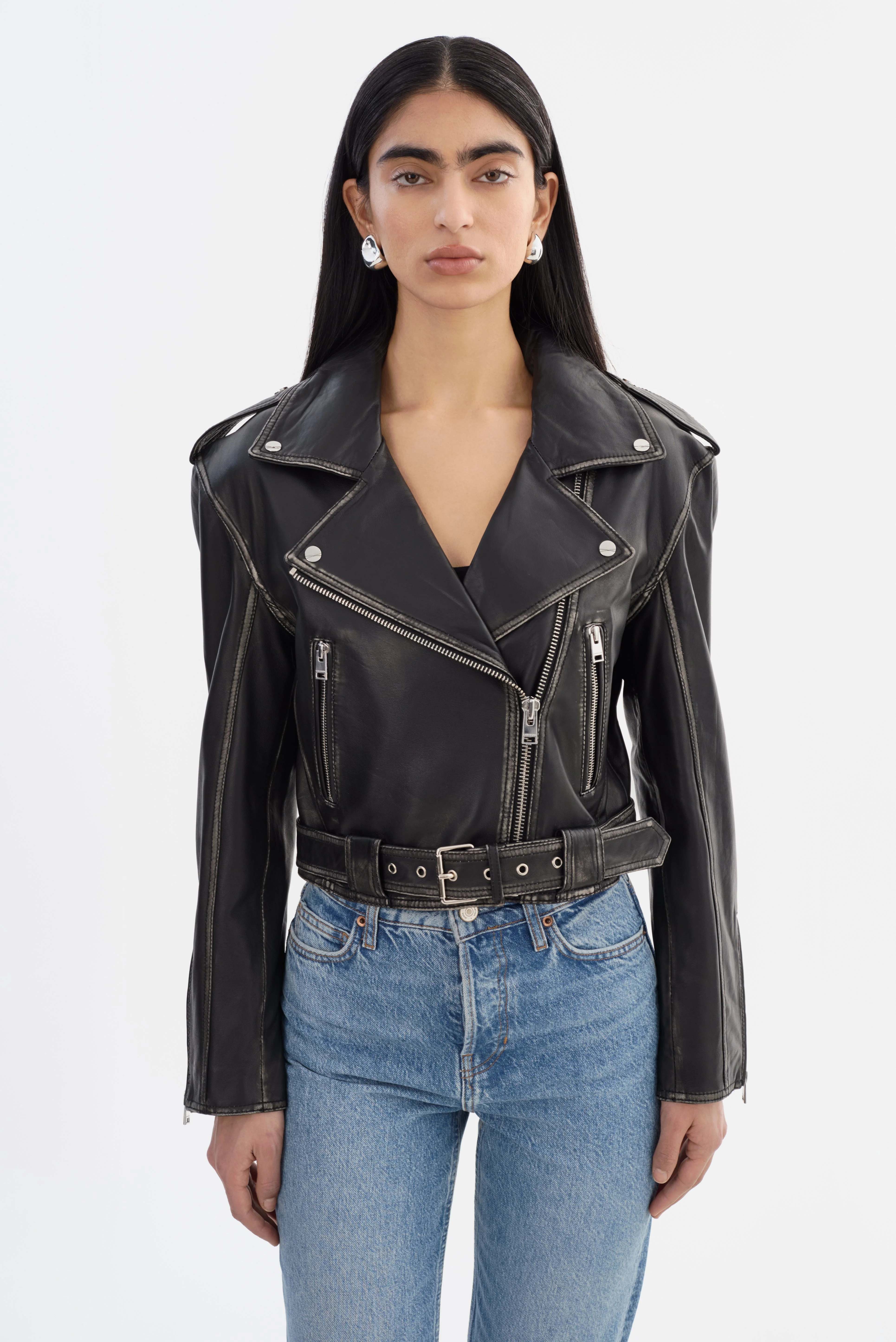 FORD | Distressed Leather Jacket - 1