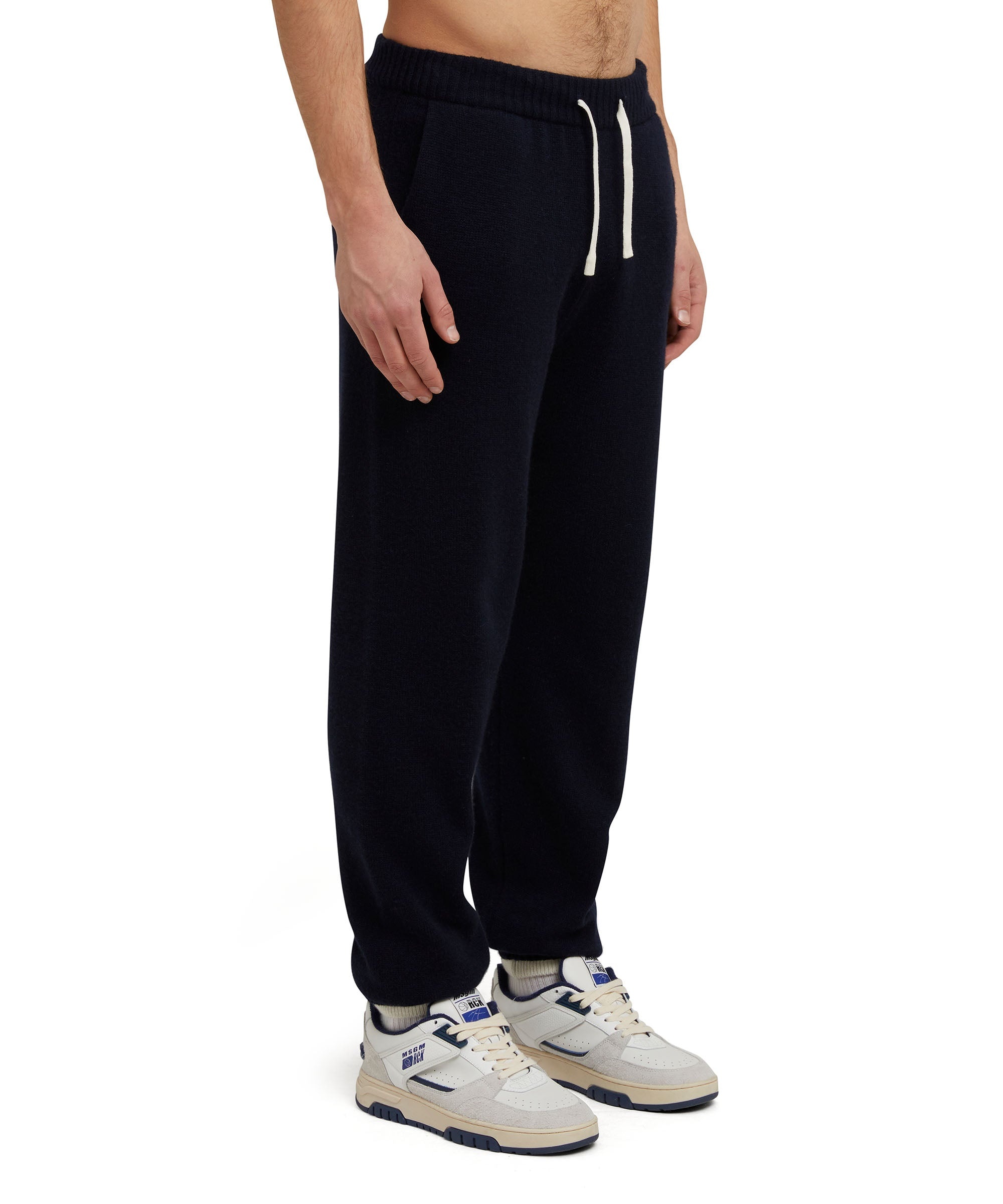 MSGM trousers in "Embroidery Cachemire blend knit" fabric - 4