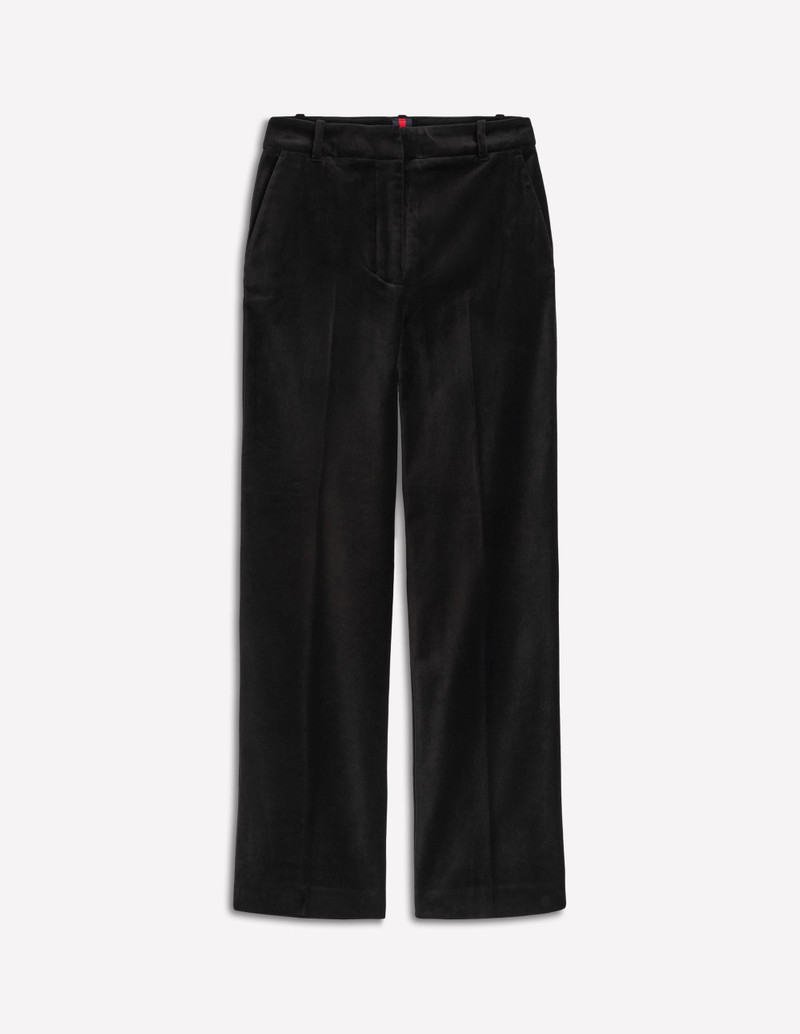 Canonbury Velvet Pants-Black 1