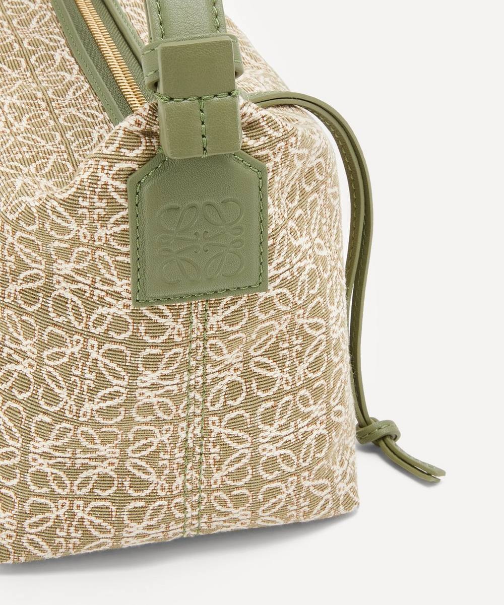 Small Cubi Anagram Jacquard Canvas and Leather Shoulder Bag - 8