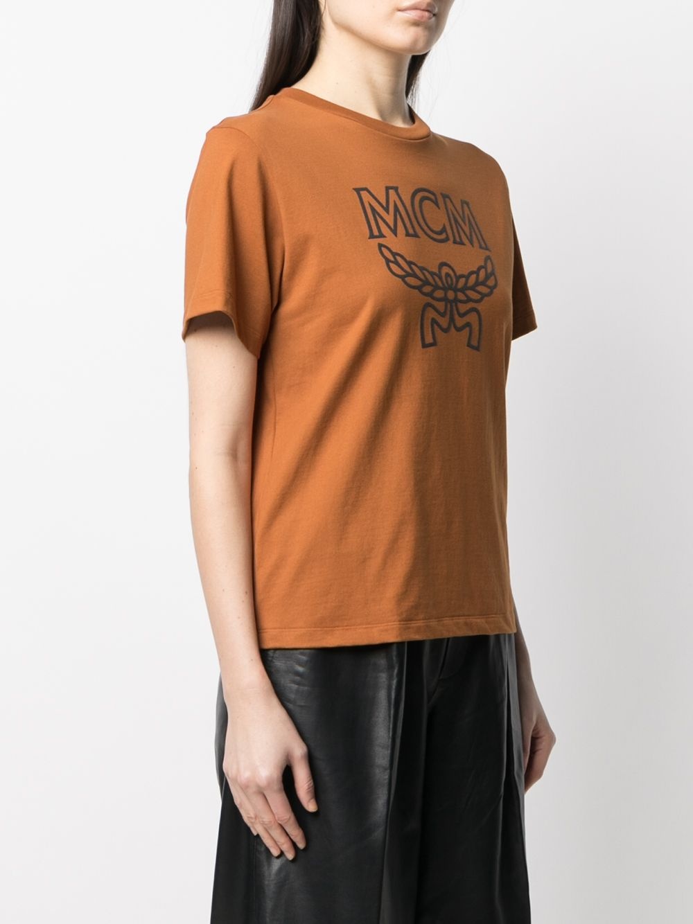 logo-print cotton T-shirt - 3