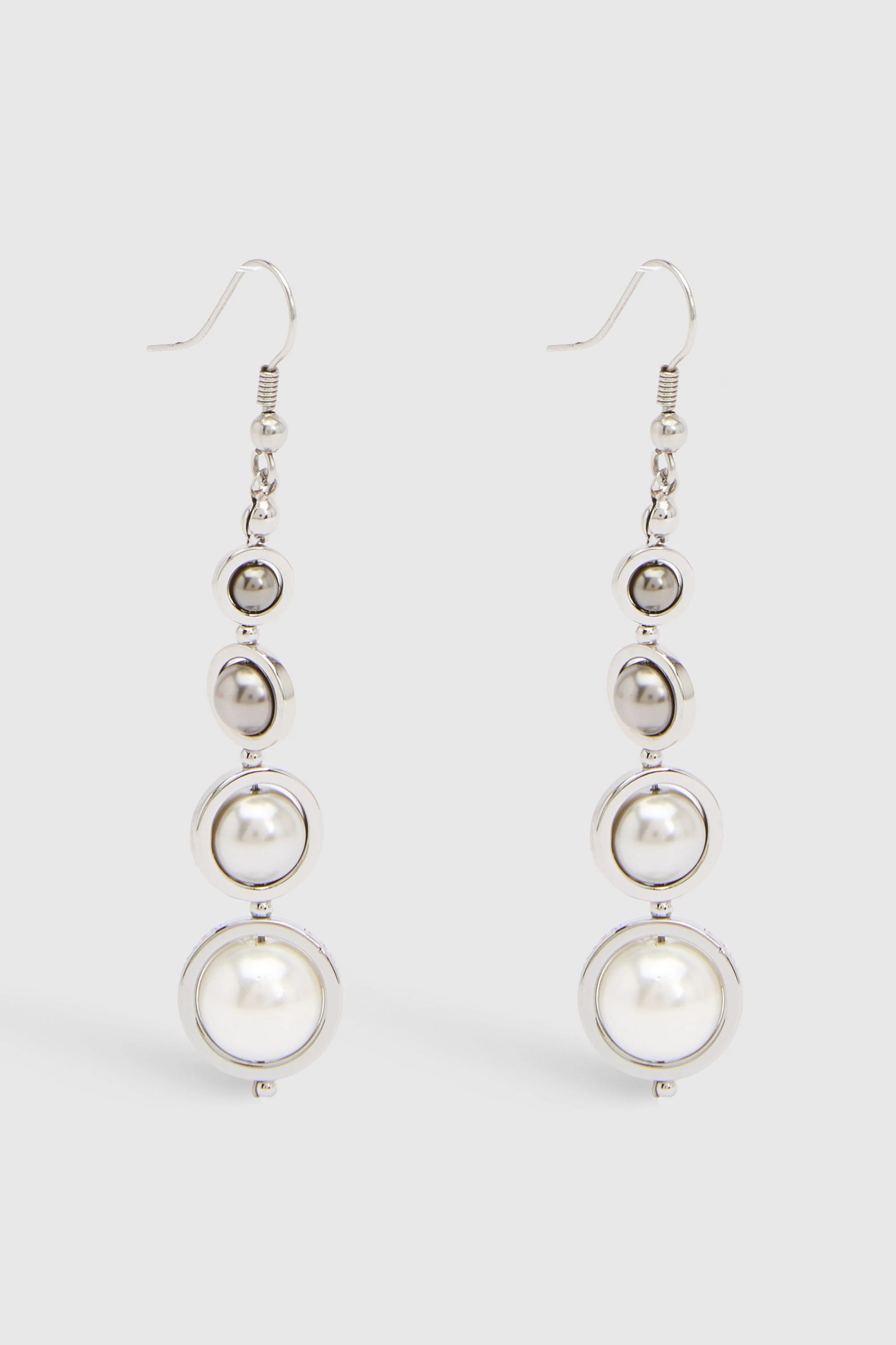 Logo Pearl Drop Earrings - 1