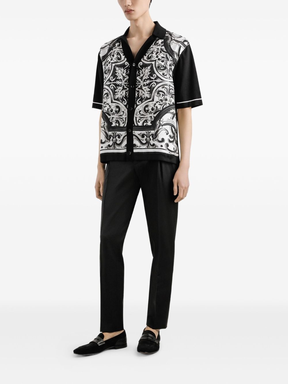 Majolica-print shirt - 2