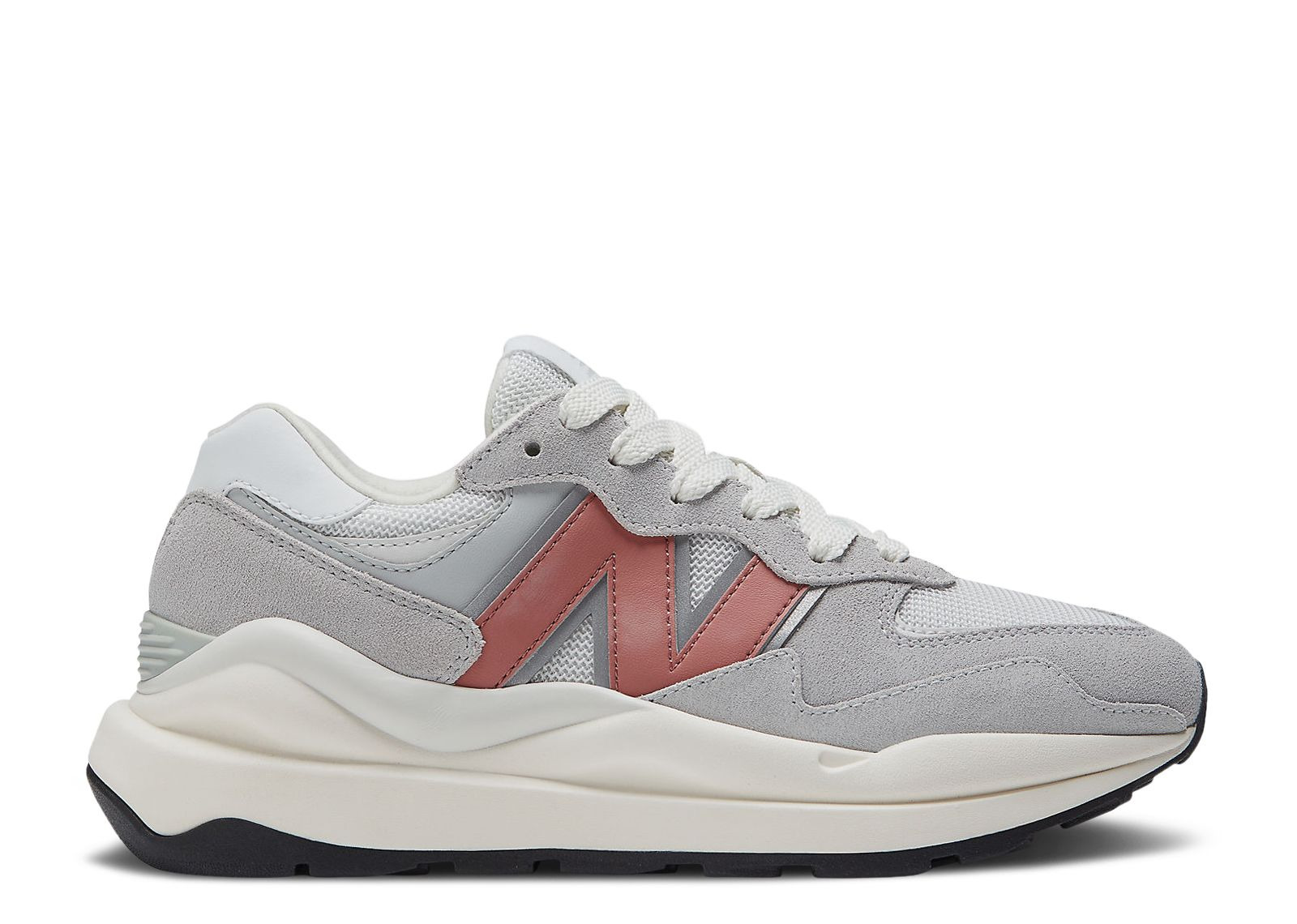 NEW BALANCE WMNS 57/40 'LIGHT ALUMINUM MINERAL RED' - 1