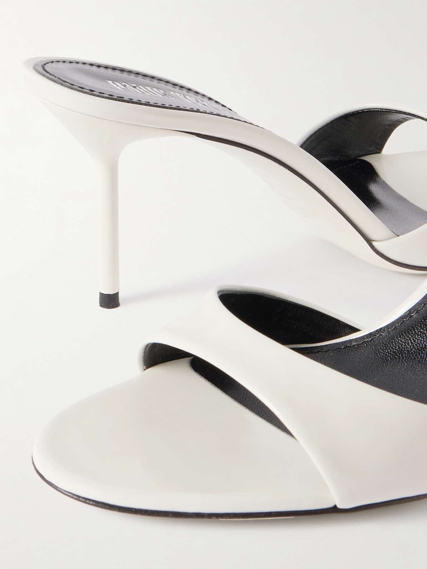 Lidia patent-leather mules White - 4