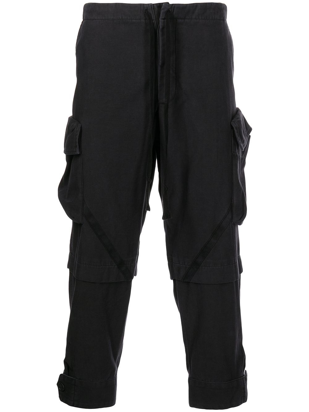 cropped cargo trousers - 1