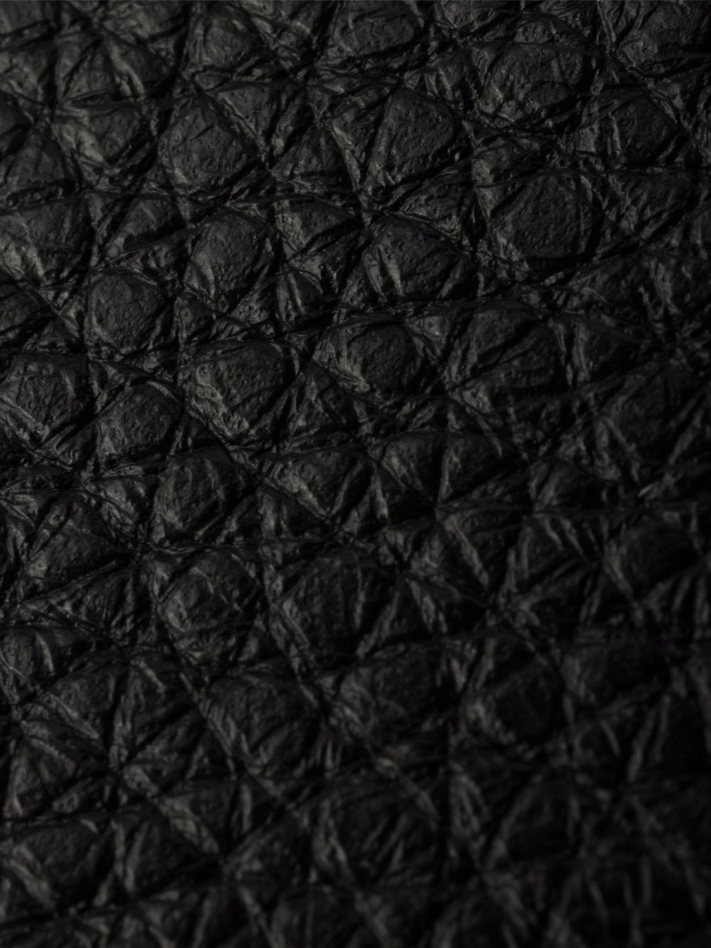 leather triangle logo clutch - 5