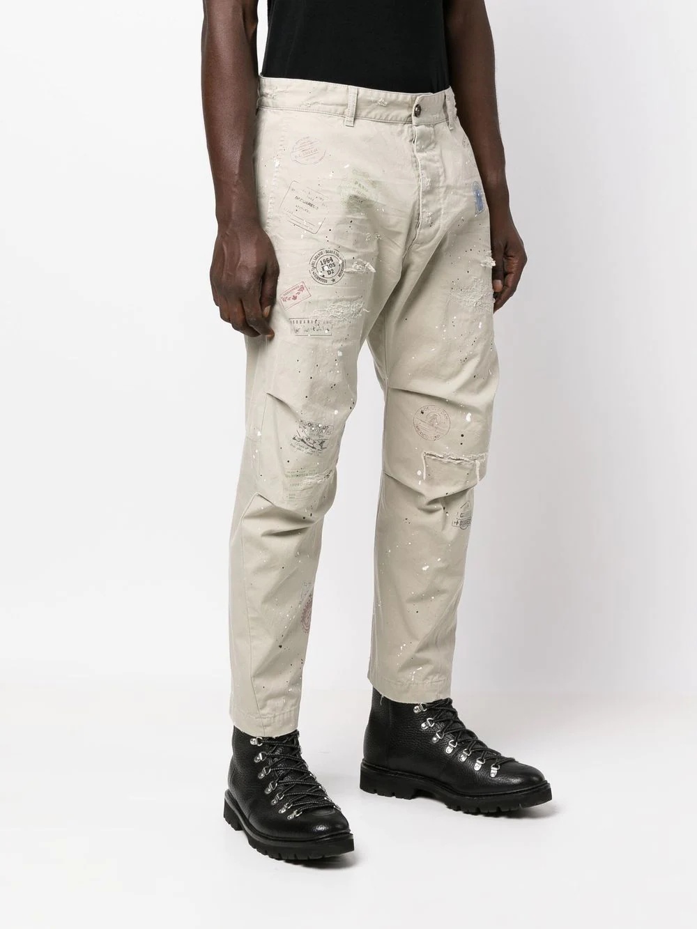 logo-print cargo trousers - 3