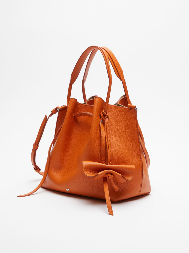 Max Mara SAVIO Leather bucket bag outlook