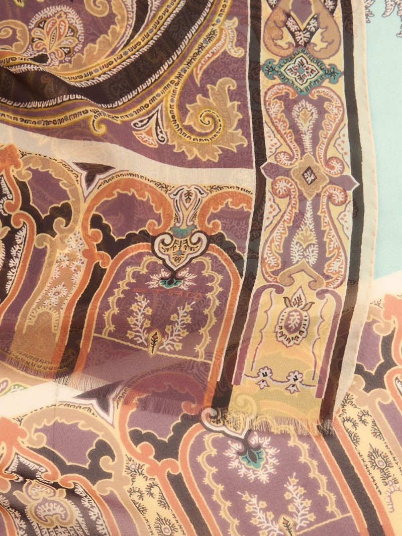 paisley-print silk scarf 3