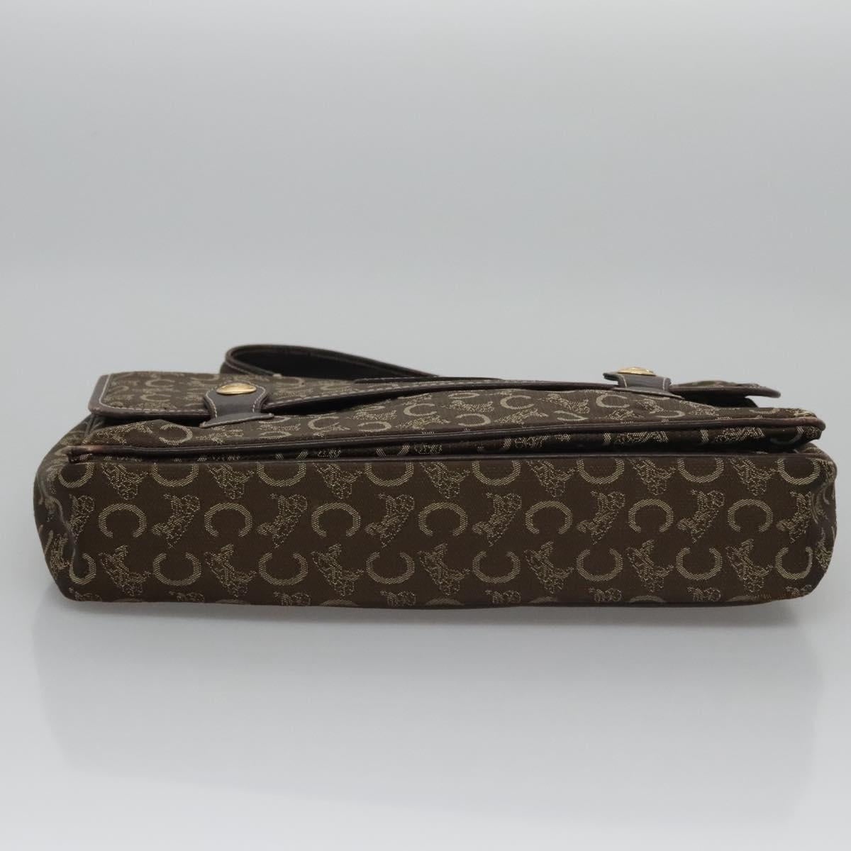 CELINE C Sulky Hand Bag Canvas Brown - 5