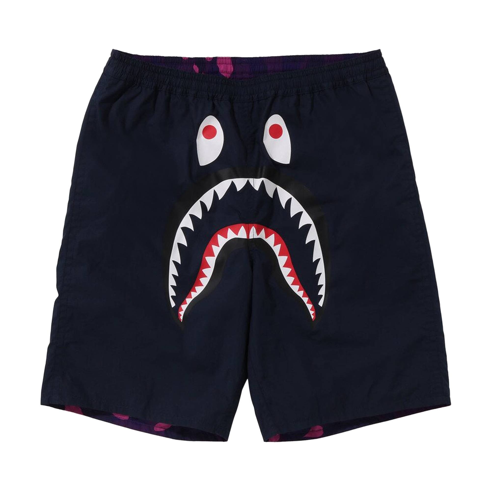 BAPE Color Camo Shark Reversible Shorts 'Purple' - 2