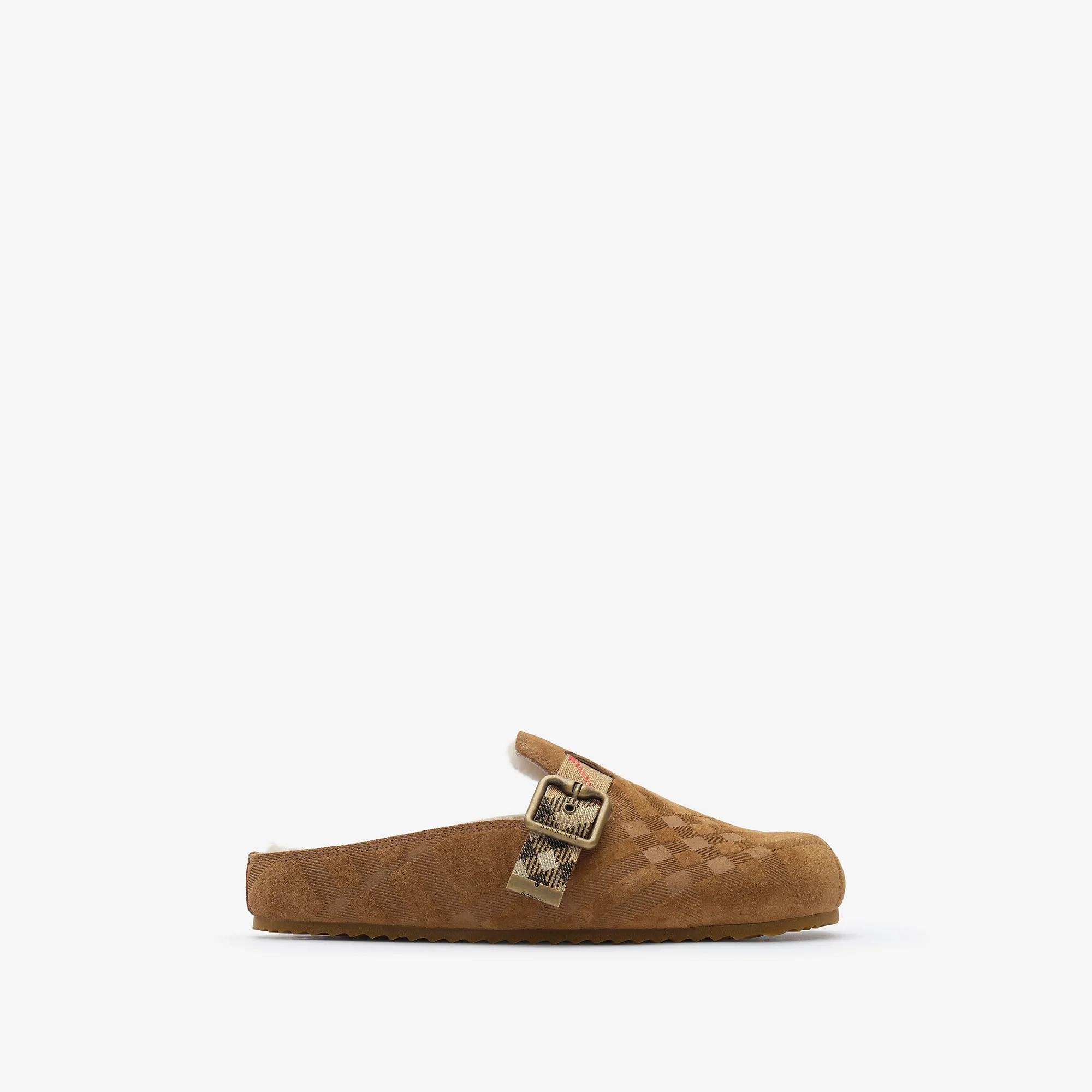 Check Shearling Urchin Clogs - 1
