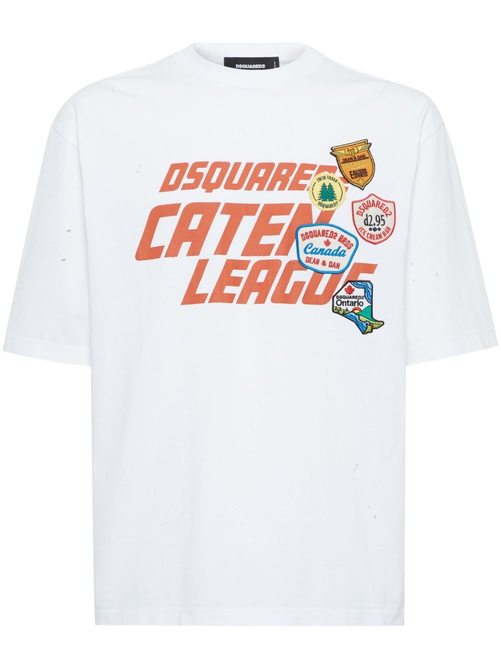 patch-detail T-shirt - 1