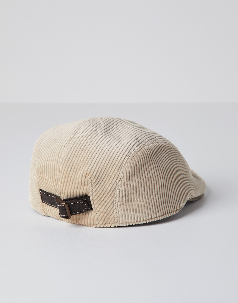 Brunello Cucinelli Cotton corduroy flat cap outlook