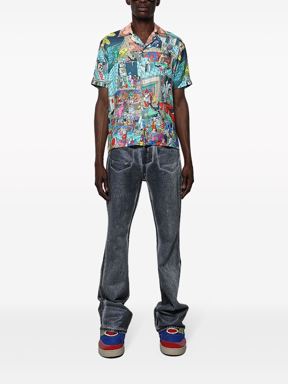 Hawaian graphic-print shirt - 2