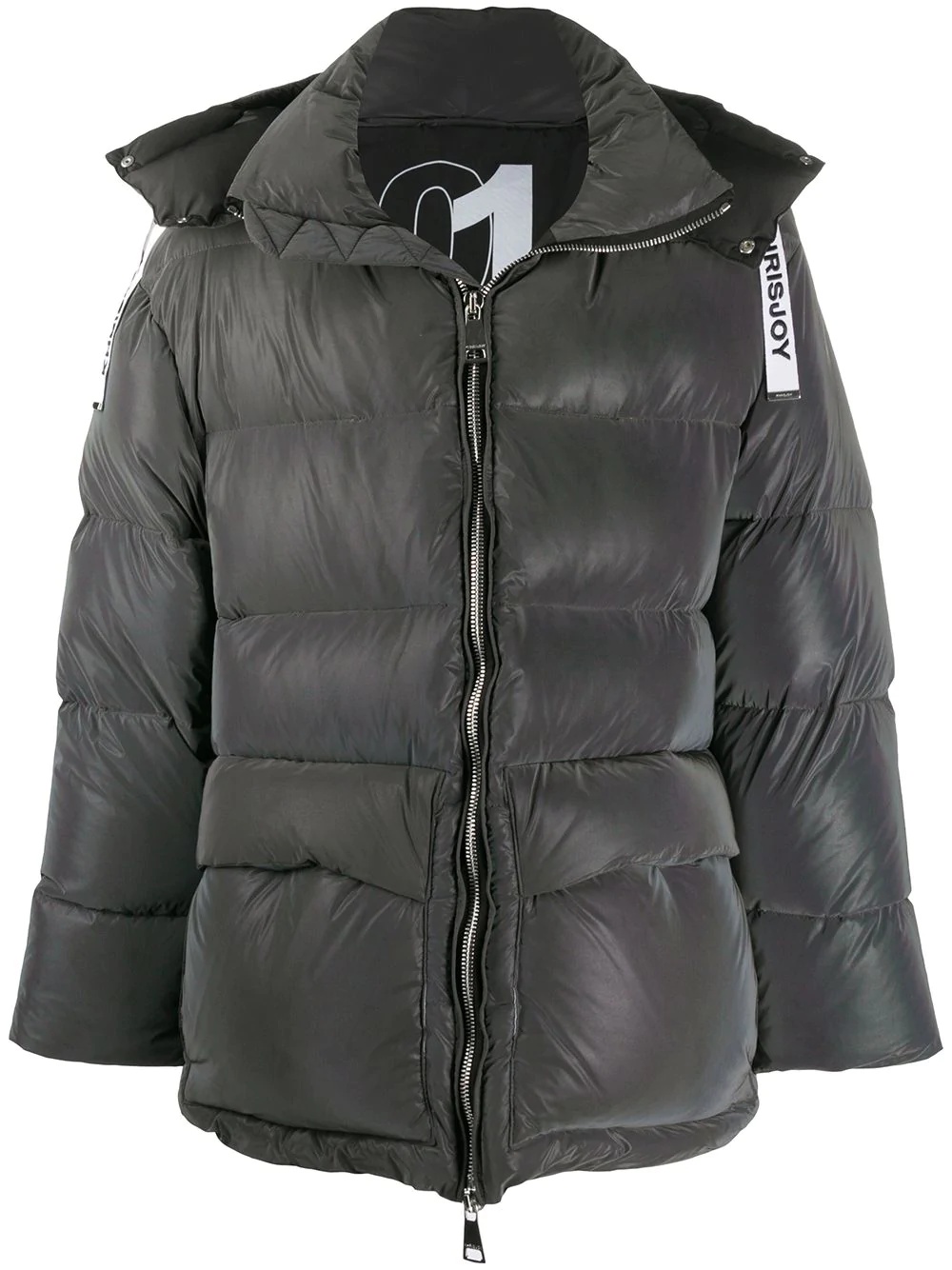 long-sleeve padded jacket - 1