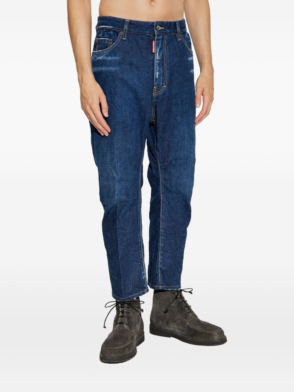 distressed five-pockets jeans - 3